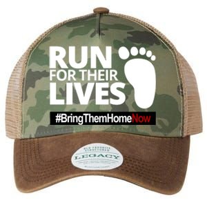 Run For Their Lives Bring Them Home Now Awareness Legacy Tie Dye Trucker Hat