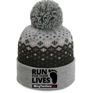 Run For Their Lives Bring Them Home Now Awareness The Baniff Cuffed Pom Beanie