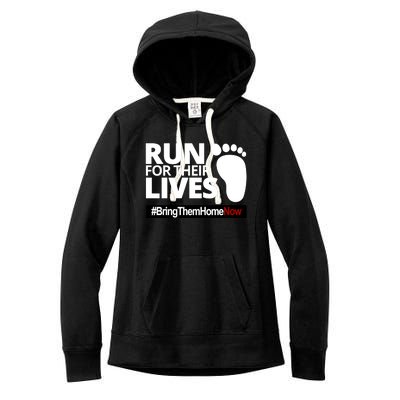 Run For Their Lives Bring Them Home Now Awareness Women's Fleece Hoodie