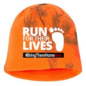 Run For Their Lives Bring Them Home Now Awareness Kati - Camo Knit Beanie