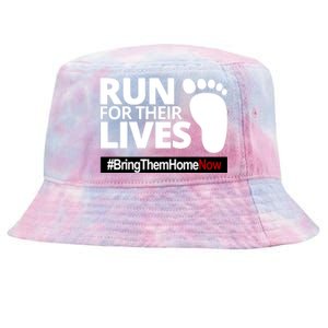 Run For Their Lives Bring Them Home Now Awareness Tie-Dyed Bucket Hat