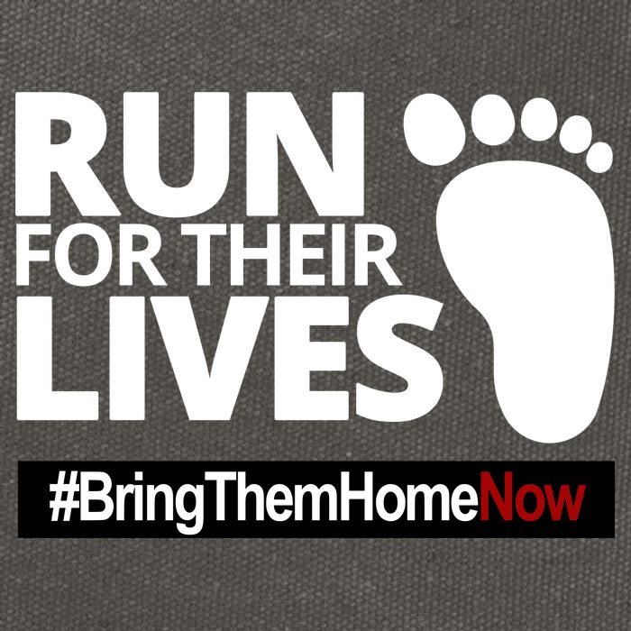 Run For Their Lives Bring Them Home Now Awareness Cotton Canvas Backpack