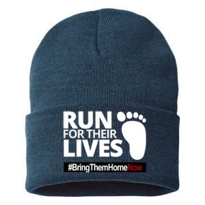 Run For Their Lives Bring Them Home Now Awareness Sustainable Knit Beanie