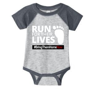 Run For Their Lives Bring Them Home Now Awareness Infant Baby Jersey Bodysuit