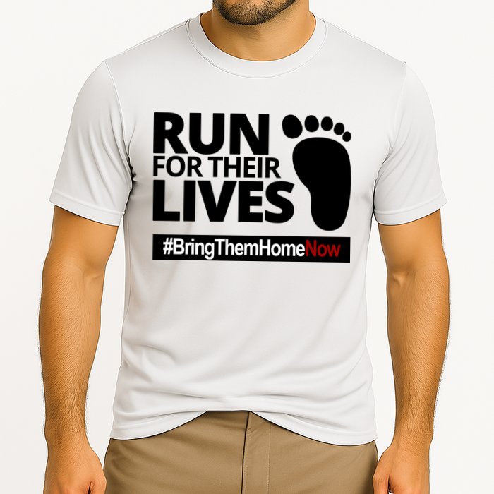 Run For Their Lives Bring Them Home Now Awareness Performance Shirt