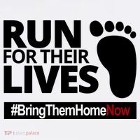 Run For Their Lives Bring Them Home Now Awareness Performance Shirt