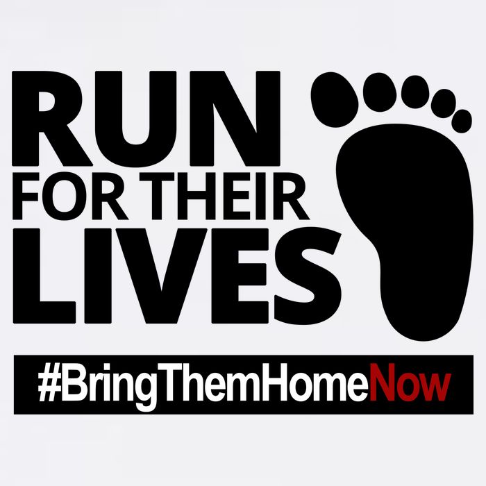 Run For Their Lives Bring Them Home Now Awareness Button