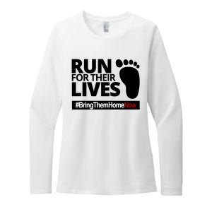 Run For Their Lives Bring Them Home Now Awareness Womens CVC Long Sleeve Shirt