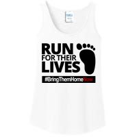 Run For Their Lives Bring Them Home Now Awareness Ladies Essential Tank