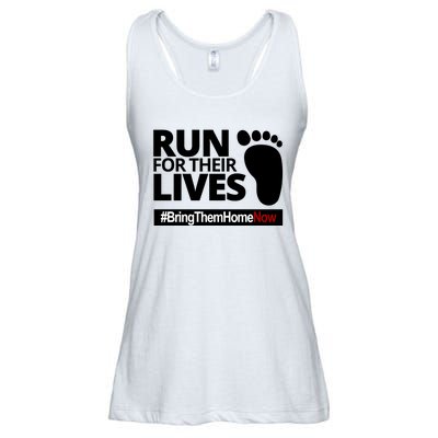 Run For Their Lives Bring Them Home Now Awareness Ladies Essential Flowy Tank