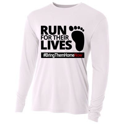 Run For Their Lives Bring Them Home Now Awareness Cooling Performance Long Sleeve Crew
