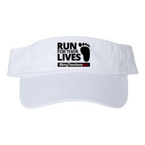 Run For Their Lives Bring Them Home Now Awareness Valucap Bio-Washed Visor