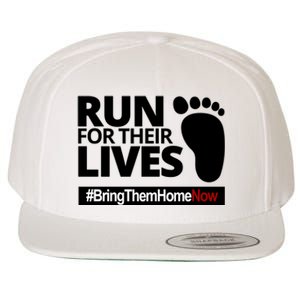 Run For Their Lives Bring Them Home Now Awareness Wool Snapback Cap