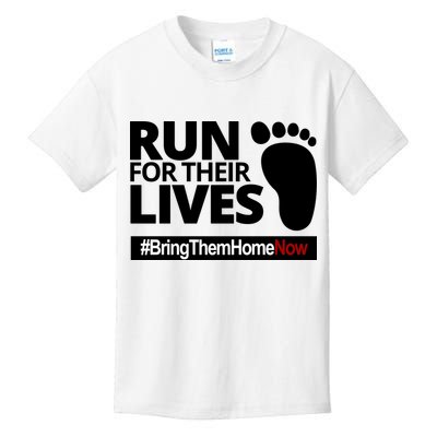 Run For Their Lives Bring Them Home Now Awareness Kids T-Shirt