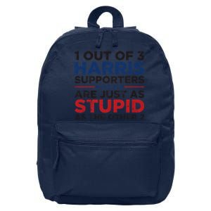 Retro Funny Trump 1 Out Of 3 Kamala Harris Supporters 16 in Basic Backpack