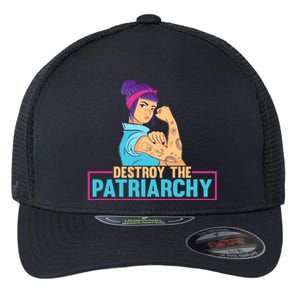 Radical Feminist Tee Feminism Tee Destroy The Patriarchy Funny Gift Flexfit Unipanel Trucker Cap