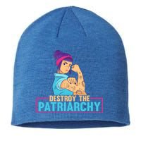 Radical Feminist Tee Feminism Tee Destroy The Patriarchy Funny Gift Sustainable Beanie