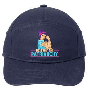 Radical Feminist Tee Feminism Tee Destroy The Patriarchy Funny Gift 7-Panel Snapback Hat