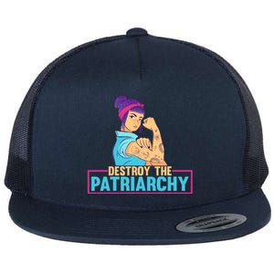 Radical Feminist Tee Feminism Tee Destroy The Patriarchy Funny Gift Flat Bill Trucker Hat