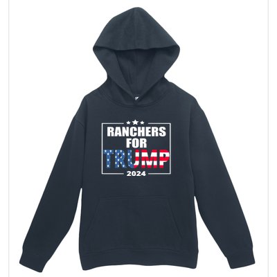 Ranchers For Trump 2024 Cattle For Trump Gift Urban Pullover Hoodie