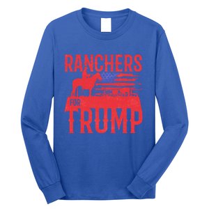 Ranchers For Trump Conservative Republican Support President Gift Long Sleeve Shirt