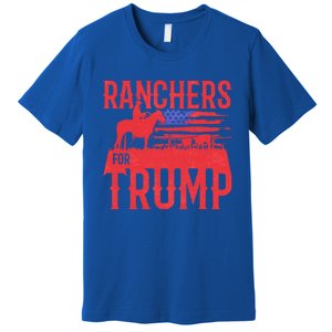 Ranchers For Trump Conservative Republican Support President Gift Premium T-Shirt