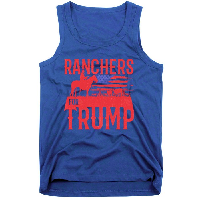 Ranchers For Trump Conservative Republican Support President Gift Tank Top