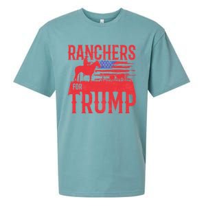 Ranchers For Trump Conservative Republican Support President Gift Sueded Cloud Jersey T-Shirt