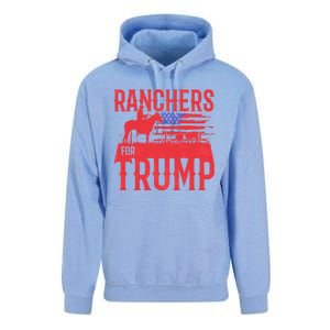 Ranchers For Trump Conservative Republican Support President Gift Unisex Surf Hoodie