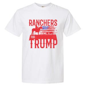 Ranchers For Trump Conservative Republican Support President Gift Garment-Dyed Heavyweight T-Shirt