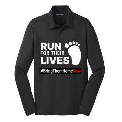 Run For Their Lives Silk Touch Performance Long Sleeve Polo