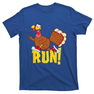 Run! Funny Thanksgiving Running 5k Race Turkey Trot T-Shirt