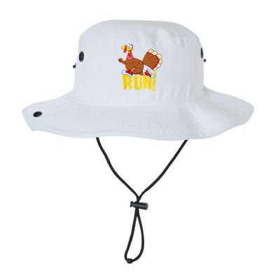 Run! Funny Thanksgiving Running 5k Race Turkey Trot Legacy Cool Fit Booney Bucket Hat