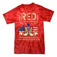 Red Friday Until They Come Home My Soldier US Flag Military Tie-Dye T-Shirt