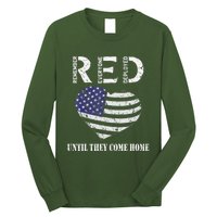 Red Friday Until They Come Home My Soldier US Flag Military Long Sleeve Shirt