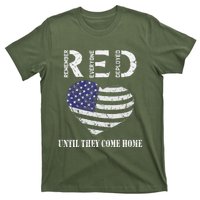 Red Friday Until They Come Home My Soldier US Flag Military T-Shirt