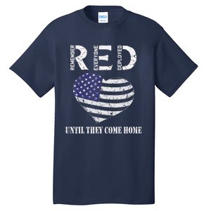 Red Friday Until They Come Home My Soldier US Flag Military Tall T-Shirt