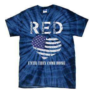 Red Friday Until They Come Home My Soldier US Flag Military Tie-Dye T-Shirt