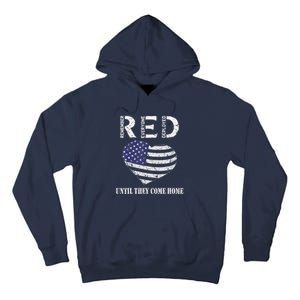 Red Friday Until They Come Home My Soldier US Flag Military Tall Hoodie