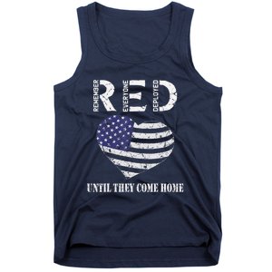 Red Friday Until They Come Home My Soldier US Flag Military Tank Top