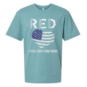 Red Friday Until They Come Home My Soldier US Flag Military Sueded Cloud Jersey T-Shirt