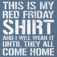 Red Friday Until They All Come Home Military Support Garment-Dyed Sweatshirt