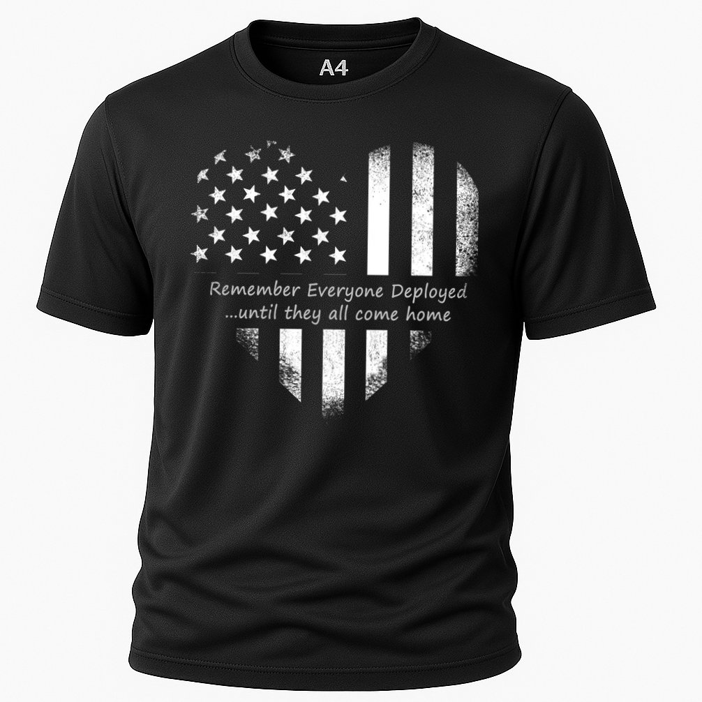 Red Friday Until They Come Home US Flag Heart Performance Shirt