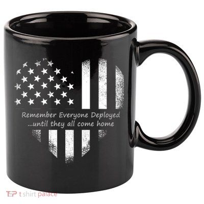 Red Friday Until They Come Home US Flag Heart 11oz C Handle Ceramic Mug