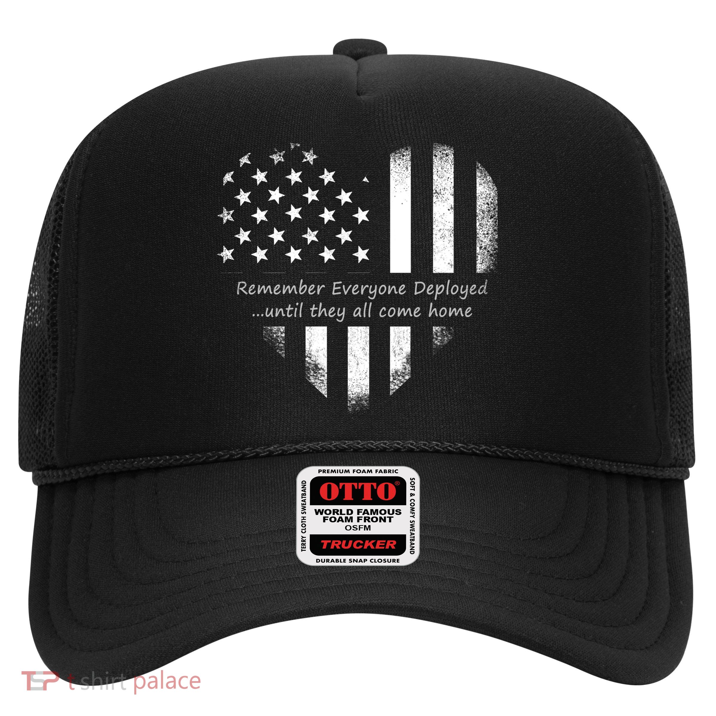 Red Friday Until They Come Home US Flag Heart Trucker Hat