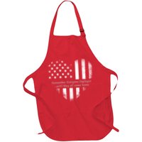 Red Friday Until They Come Home US Flag Heart Apron