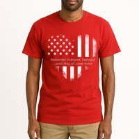 Red Friday Until They Come Home US Flag Heart Tall T-Shirt