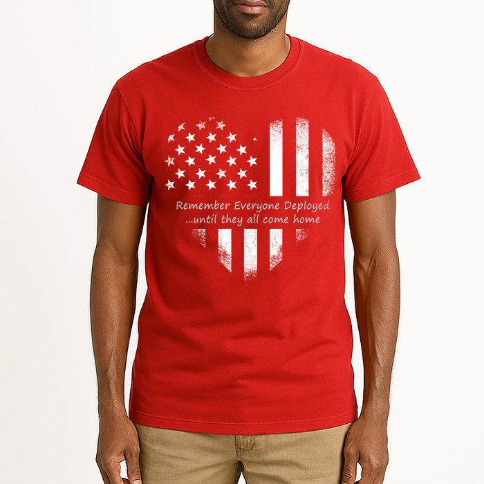 Red Friday Until They Come Home US Flag Heart Tall T-Shirt