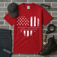 Red Friday Until They Come Home US Flag Heart Tall T-Shirt