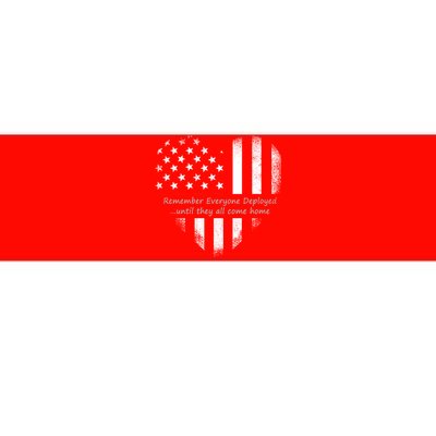 Red Friday Until They Come Home US Flag Heart Bumper Sticker